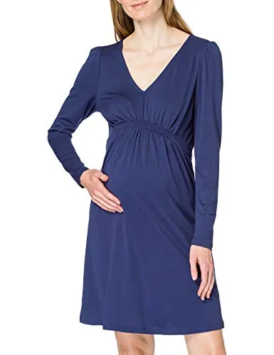Mamalicious MLANALIA L/S Jersey ABK Dress Vestito, Estate Blue, M Donna
