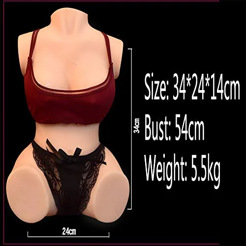 CWWAP Bambola in Silicone da Donna, masturbieren Katzen, Seni Grandi Sexy, Vagina, Arsch di Sesso anale, Gummi silikon, TPE Sicuro, Consegna privata, 5,5 kg-enchantingsittingposture