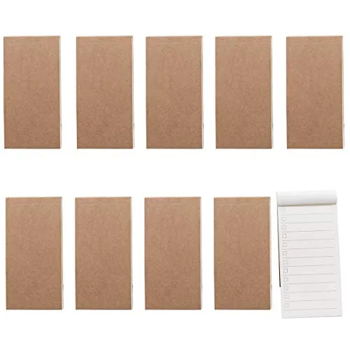 Quaderni Carta Riciclata(10 Pz), To Do List Planner Giornalieri con 50 Fogli,Blocco Note per Lista Delle Cose da Fare, Copertina in Carta Kraft, per Raggiungere i Tuoi Obiettivi