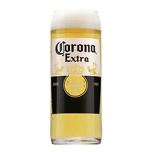 Bicchiere da birra con corona nucleata nucleata personalizzabile, per inserire il proprio testo