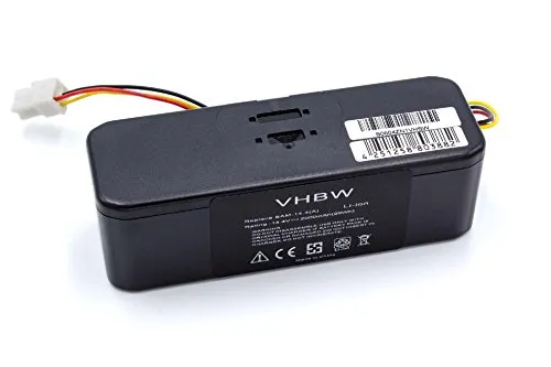 vhbw Li-Ioni Batteria 2000mAh (14.4V) per Aspirapolvere Samsung Navibot VCR8850, VCR8855, VCR8855L3A Silencio, VCR8855L3B come Samsung VCA-RBT20