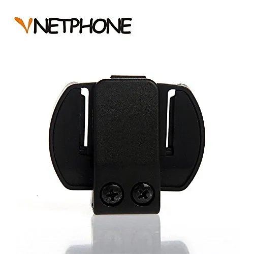 VNETPHONE® Staffa di Montaggio Clip per Moto Casco Bluetooth Intercom Interfono Auricolare V6 V4