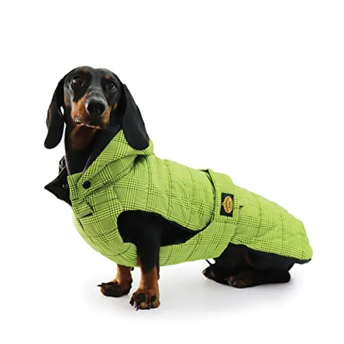 Fashion Dog Cappotto trapuntato impermeabile per cani appositamente progettato per bassotto – 43 cm
