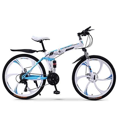 XWDQ Bicicletta da Mountain Bike per Adulti Pieghevole da 20/24/26 Pollici per Bici da Corsa per Ragazzi E Ragazze con velocità off-Road Ammortizzante,20inch,24speed