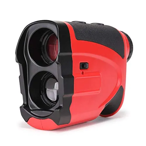 JW Telemetro da Golf 1100Yard (1000 m) telemetro Laser con telemetri Laser di precisione nx7 PRO binocolo Laser - con Batteria, Portata, misurazione dell'angolo, misurazione Continua,Rosso