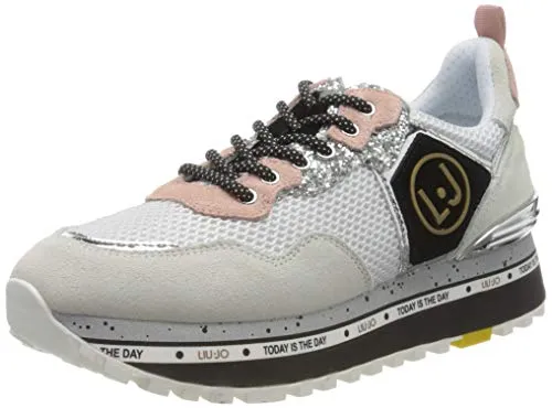 Liu Jo Shoes Maxi Alexa-Running, Scarpe da Ginnastica Basse Donna, Bianco (White 01111), 38 EU
