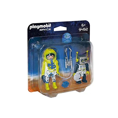 Playmobil Duo Pack 9492 Astronauta e Robot Giocattolo per bambini dai 5 anni