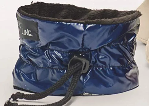 Dog Line Sciarpa per cani impermeabile foderata per cani extra leggera sciarpa Italia Scaldacollo (S circonferenza del collo fino a 30 cm, blu)