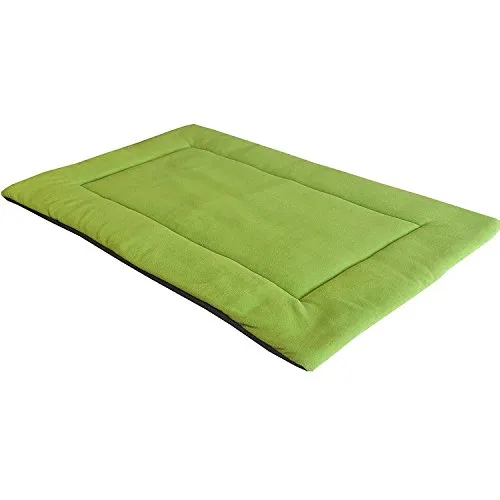 Rantow Lavabile Morbido Materassino per Casse Letto per Cani Coperte per Cuccioli per Esterni da Interno, perfette per mobili, Pavimenti, posti Auto, Prato Inglese, divani(Verde, L)