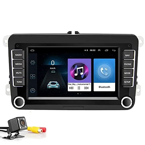 Bluetooth Autoradio 2 Din 7 "Android 8.1 Car Lettore multimediale Auto Stereo WIFI GPS Navigazione Autoradio Per Skoda V/W Passat B6 Polo Golf