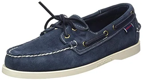 Sebago Docksides Portland Suede, Men's 7000G90 Boat Shoes (Blue Navy 908) 9 UK