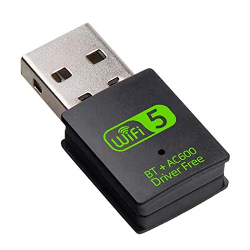 Adattatore USB WiFi Bluetooth - Scheda di rete WiFi Dual Band 2.4Ghz / 5.8Ghz + Bluetooth 4.2 Ricevitore WiFi Chiavetta per PC fisso - Driver Autoinstallante