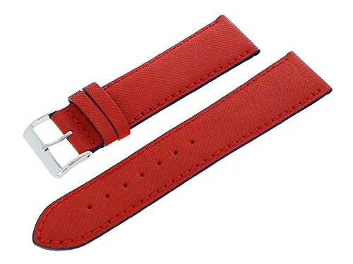 Morellato Cinturino per orologio da 22 mm in vera pelle rossa con fibbia ad ardiglione in acciaio inox A01X4337797819CR22
