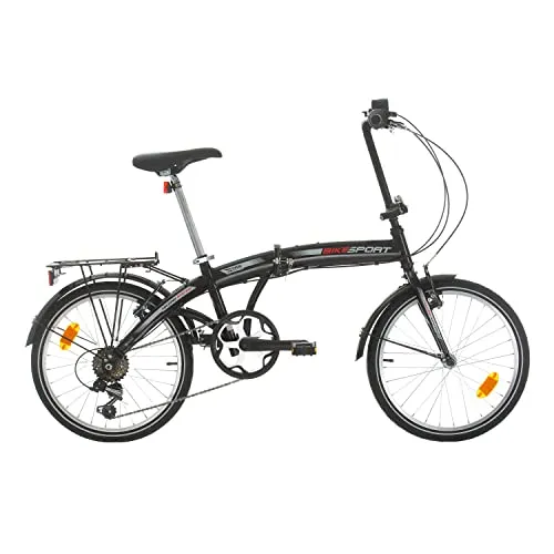 Bikesport FOLDOING 20 Pollici Pieghevole City Bike Unisex Shimano Nexus 3 Velocita (Gloss Nero)