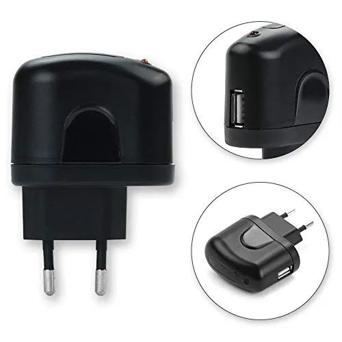 subtel® Caricatore USB da Muro per Garmin Approach, Dezl, Drive, DriveAssist, DriveSmart, Edge, eTrex, GPSMAP, Nüvi, Oregon, Zumo con - Alimentatore USB x Presa USB Caricabatterie Veloce 