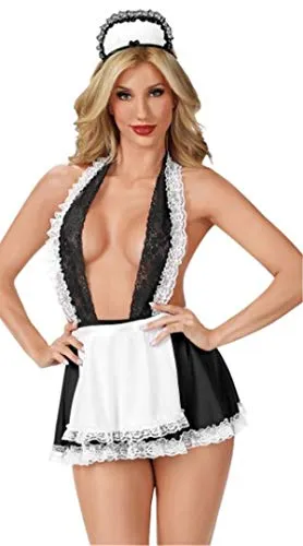 SxyBox Sexy Infermiera Babydoll Lingerie Hard Completini Intimo Donna Hot per Sesso Studentessa Cosplay Costume Mini Vestito per Natale Halloween