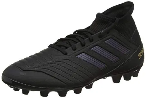 adidas Predator 19.3 AG, Scarpe da Calcio Uomo, Nero (Core Black/Core Black/Gold Met. Core Black/Core Black/Gold Met.), 43 1/3 EU