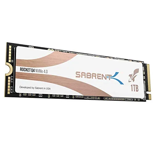 Sabrent Rocket Q4 SSD Interno M.2 2280 NVMe PCIe 4.0 da 1TB | Unità di Memoria a Stato Solido R/W 4700/1800 MB/s dalle Massime Prestazioni (SB-RKTQ4-1TB)
