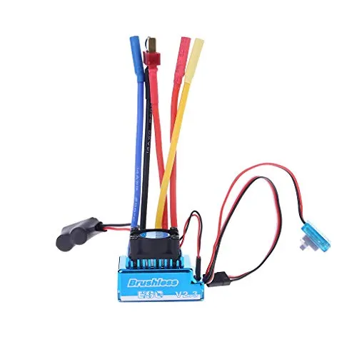 siwetg Impermeabile 45A 60A 80A 120A Brushless ESC Electric Speed Controller Antipolvere per 1/8 1/10 1/12 RC Auto Crawler RC Boat Parte 120 A