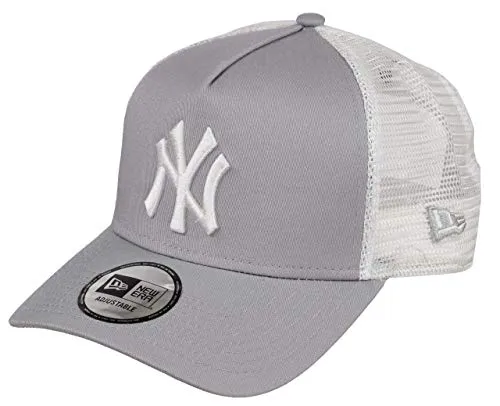 New Era York Yankees Frame Adjustable Trucker cap Clean Grey/White - One-Size
