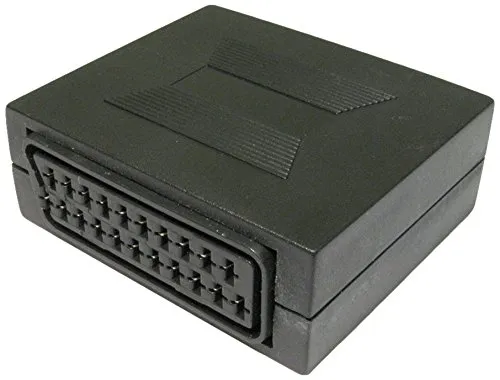 CDL Micro-Presa SCART femmina-femmina, F-F Accoppiatore Gender Changer/Joiner, con 21 pin cablato