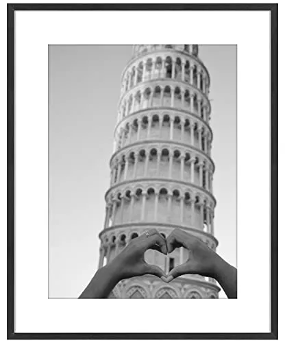 Cornice per foto in legno di quercia 40x50 cm Cornice per poster con supporto per foto 30x40 cm Cornice grande nera per appendere a parete in vetro di sicurezza in perspex