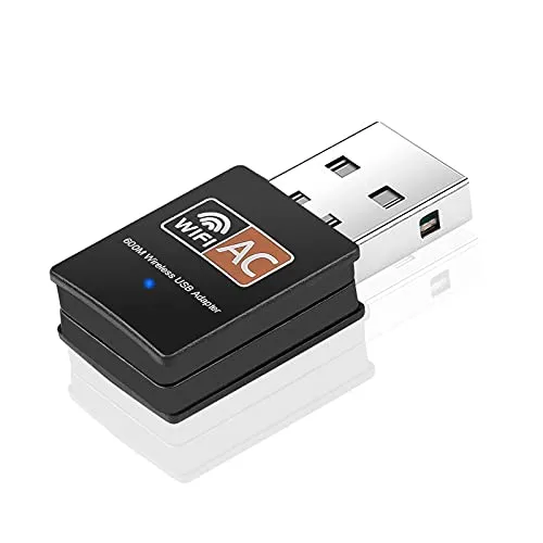 KagoLing Adattatore USB WiFi Dongle AC600 802.11ac Dual Band 2.4/5GHz Mini rete wireless Scheda di Rete per PC desktop laptop, supporta Windows 10/8/7/Vista/XP, Linux, Mac Os X 10.6-10.15