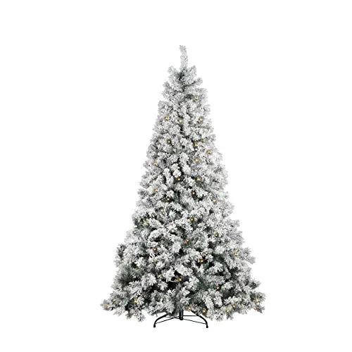 Mazzeo Albero di Natale modelllo Castagno Innevato cm 240, folto con 600 LED Luminosi