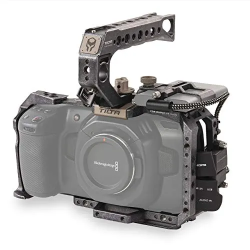 (Tactical Gray) TILTA TILTA TA-T01-B BMPCC 4K / BMPCC 6K Telecamera Gabbia Basic Kit Camera Cage Blackmagic Pocket Cinema Camera 6K/4K Rig (BMPCC 4K / 6K Basic Kit)