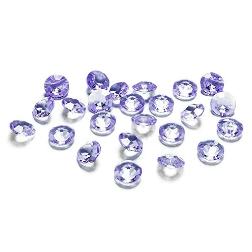 Deko-Streuschmuck 100 Diamanti Chiaro - Lilla - Lilla 12mm Decorazione da Tavola Omaggi Matrimonio Battesimo - Lilla, 1 - Pack