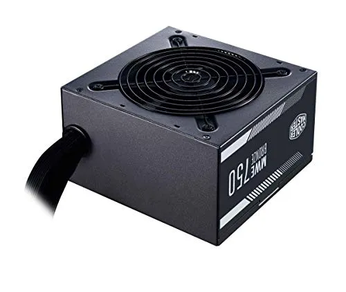 Cooler Master MWE 750 Bronze V2 - Alimentatore EU, 80 PLUS Bronze, Ventola HDB da 120mm Termosensibile, Circuito DC-DC + LLC con Linea +12V Singola - 5 Anni di Garanzia