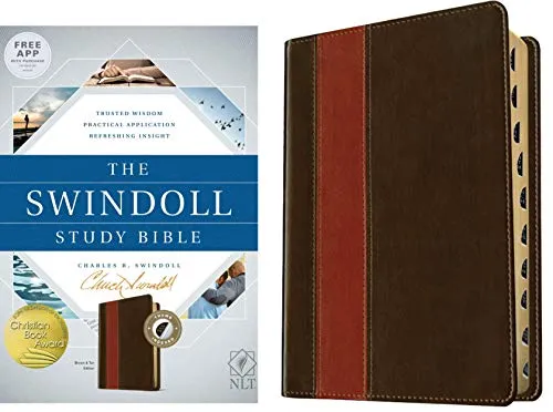 The Swindoll Study Bible: New Living Translation, Brown & Tan, Tutone