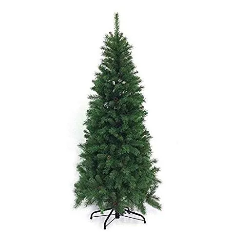 ALBERO DI NATALE SLIM ARTIFICIALE VERDE CERVINO PIGNE CM 230 MT 2,30 SUPER FOLTO