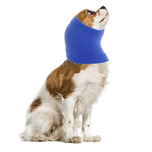 cobee Snood per cani scaldacollo e orecchie per cani, paraorecchie per cani da indossare durante il bagno, toelettatura, riduzione del rumore, aiuta la calma(M)