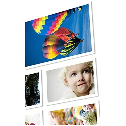 Confezione 100 fogli Carta fotografica Adesiva A4 Premium foto Glossy Lucida 105 gr. per Stampanti INKJET 210x297 mm