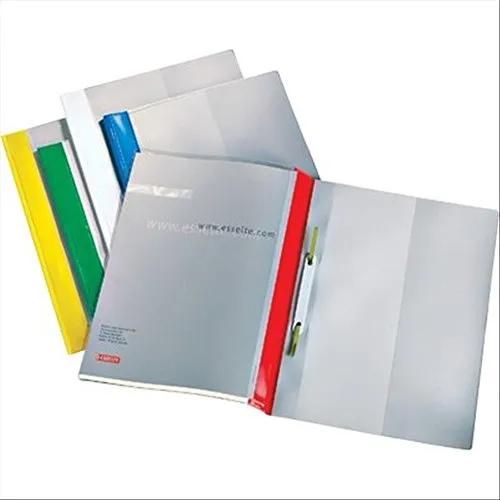 ESSELTE Quotation File - cartellina ad aghi in PVC con tasca frontale e interna - f.to A4 - Rosso - 28359