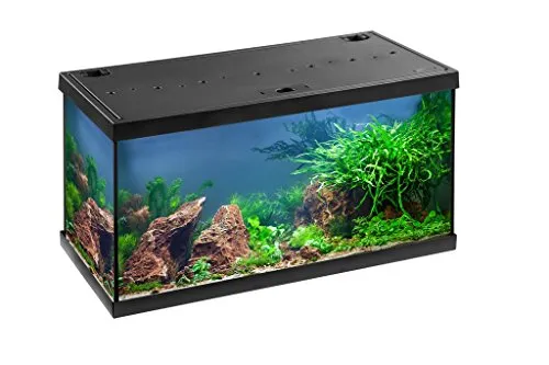 Eheim Aquastar - Acquario, set completo con 54 luci LED, 60 x 30 x 30 cm, 54 l, nero