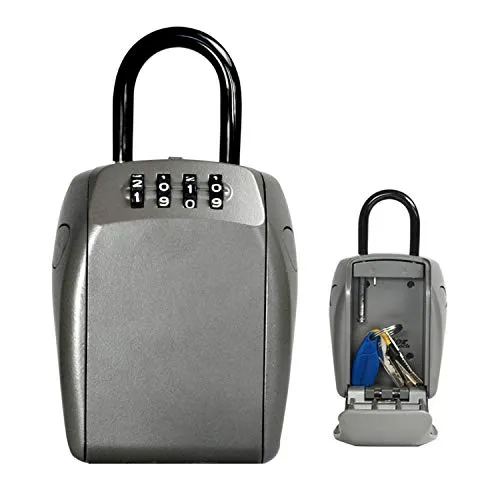 Master Lock 5414EURD Cassaforte per Chiavi, Sicurezza Rinforzata, con Arco, Casseta di Sicurezza per Chiavi