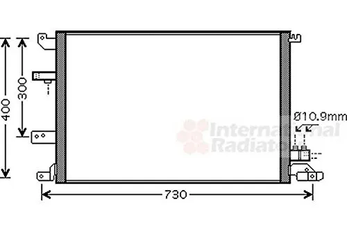 VAN WEZEL 59005138 Condensatore, Climatizzatore