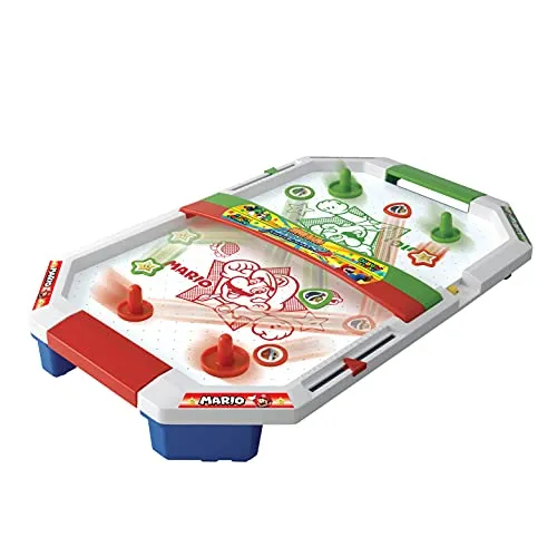 EPOCH Games Super Mario 7415 Super Mario Air Hockey - Action Game, rosso e bianco, 332 x 590 x 80 mm