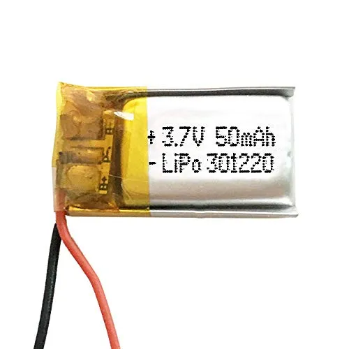 Dronepost Batteria 301220 Lipo 3.7V 50mAh 1S Telefono Portatile Video mp3 mp4 Luce LED GPS