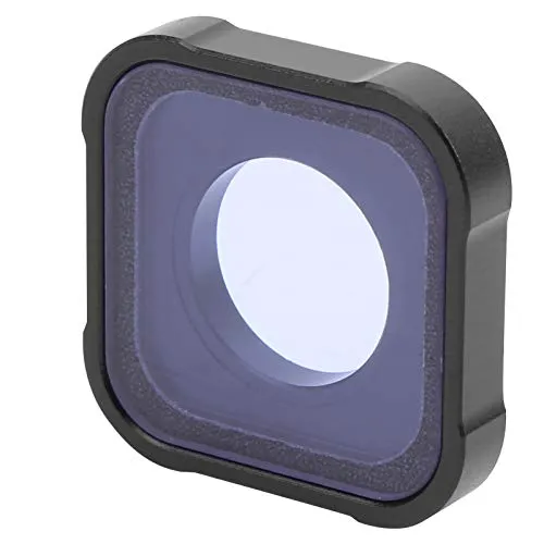 Filtro per obiettivo notturno, filtro per obiettivo di ricambio con coperchio protettivo impermeabile durevole in lega di alluminio, per videocamera per GOPRO HERO 9 Motion