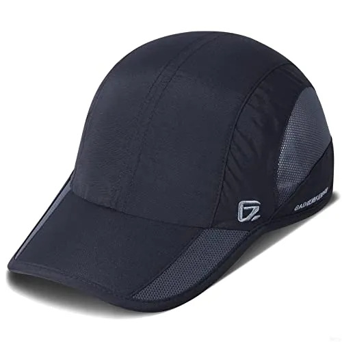 GADIEMENSD Quick Dry Sports Hat Lightweight Breathable Soft Outdoor Running cap (Classic UP, Black)