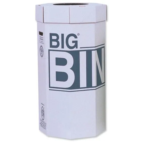 Acorn Big Bin smontati in cartone riciclato, 450 x 900 mm, 160 L, 142958, confezione da 5 pz