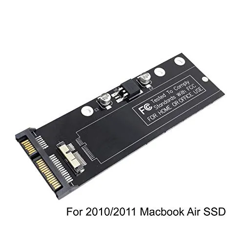 CY Adattatore scheda convertitore adattatore SSD SATA 12 + 6 pin per Mac Air 2010 2011