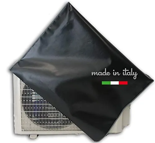 COPRI COPERCHIO CAPUCCIO CLIMATIZZATORE CONDIZIONATORE ESTERNO TELO CAPPOTTINA ULTRA RESISTENTE 80X30X60cm CON LACCI DI FISSAGGIO PRODOTTO IN ITALIA