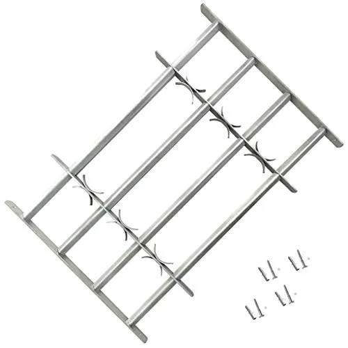 vidaXL Grate per Finestre Regolabili 2 pz 1000-1500 mm