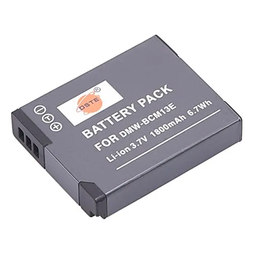 DSTE Ricaricabile Li-ion Batteria Compatibile per DMW-BCM13E DMW-BCM13 DMW-BCM13PP e Panasonic Lumix DMC-LZ40,DMC-TZ41,DMC-TZ55,DMC-TS5,DMC-TZ60,DMC-ZS30,DMC-ZS35,DMC-ZS40,DMC-ZS50 Fotocamera