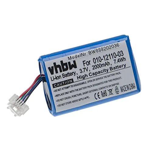 vhbw batteria compatibile con Garmin Zumo 590, 595, 590LM, 595LM navigatore GPS (2000mAh, 3,7V, Li-Ion)