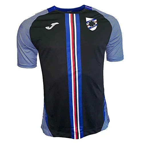 Joma 2019-2020 Sampdoria Training Football Soccer T-Shirt Maglia (Black)